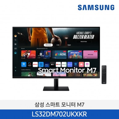 [삼성][32인치] 2024 스마트모니터 M7 M70D 블랙 (80.0 cm) [LS32DM702UKXKR] 12월